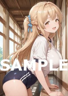 A1020 A4 일러스트 미소녀 포스터 통통 광택 인쇄 1점 한정