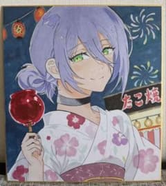 手描きイラスト 御色紙 夏祭り レゼ チェンソーマン - メルカリ