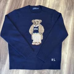 ポロラルフローレン ポロベアニット ウール&カシミヤLサイズ - メルカリ