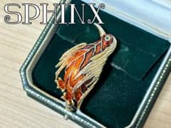 Sphinx ヴィンテージ ペンギン エナメル ゴールド ブローチ