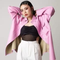 atmos pink 変形メッシュビスチェ BLACK 20SP-Iのサムネイル