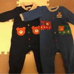 【Ｙ,s様専用】ミキハウス ホットビスケッツ ロンパース サイズ80のサムネイル