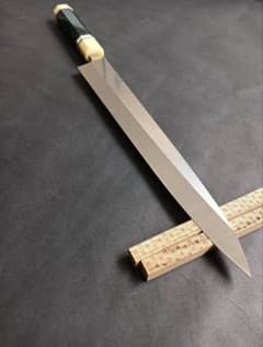 ステン本焼V金10号柳刃包丁270mm モダンブルーレジン八角柄 ステン本焼V金10号柳刃包丁270mm モダンビジュアル八角柄 - メルカリ