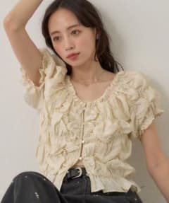 Kastane クシュクシュブラウスアイボリーのサムネイル