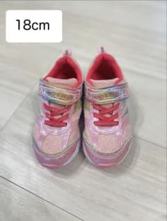 キッズ スニーカー 18cm ピンクのサムネイル