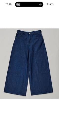 ワイドフレアDENIM インディゴ Mサイズのサムネイル