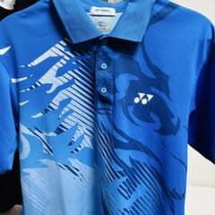 YONEX ヨネックス ポロシャツ ブルー迷彩柄 Lサイズ バドミントン