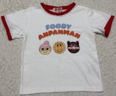 【100cm】アンパンマンミュージアム限定パン柄Tシャツ ドキンちゃんFOODYのサムネイル