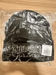 THRASHER ニット帽 ブラックのサムネイル