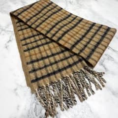 ダックス DAKS マフラー チェック ブラウン
