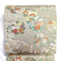 袋帯 花紋 道長取り 着物 帯 048k o - メルカリ