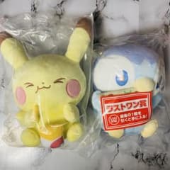 B賞 ピカチュウ ラストワン賞 ポッチャマ ぬいぐるみ ポケピース 一番