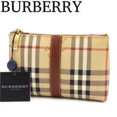 BURBERRY ノバチェック アクセサリーポーチ メイクポーチ ベージュ 