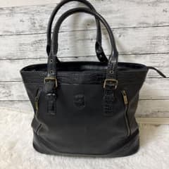 GIULIO LABEL トートバック レザー クロコ型押し ビジネスバッグ 