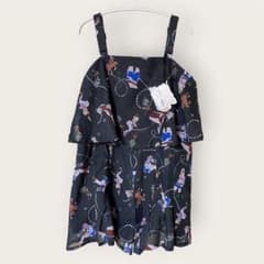RNA 総柄 キャミ ロンパース サロペット ショートパンツ M タグ付き