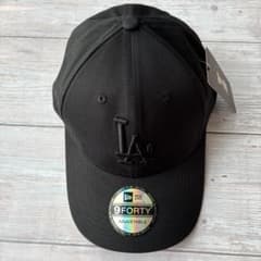 新品タグ付NEW ERA 9FORTY LAキャップ ブラック メンズニューエラ