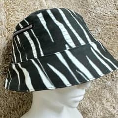RICK OWENS DRKSHDW ハット ストライプ ゼブラ柄 白 黒