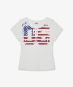 aeae USAバナーヘンリーネックTシャツのサムネイル