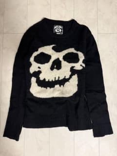 SKULLSHIT スカル ニット セーター ブラックのサムネイル