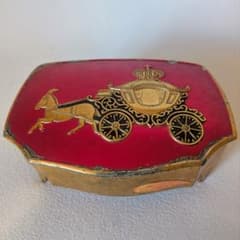 動作品 昭和レトロ ハセガワ オルゴール ジュエリーボックス 馬車 峠の