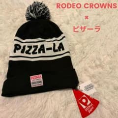 なお様❤️６点⭐️S14⭐️ Champion×RODEO ♥ ロゴ刺繍 ニット帽 新品未使用✨️☆ロデオクラウンズ ×ピザーラコラボ☆ ボンボンニット