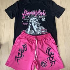 自由の女神Tシャツ セットアップ ピンク 海外 y2k opium ストリート