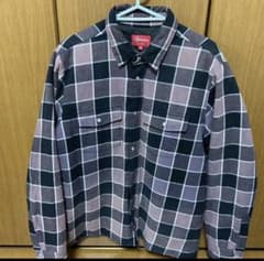 Supreme quilted flannel shirt Mのサムネイル