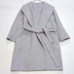 極美品 マックスマーラ 36 クチートアマーノ 女優襟 ベルテッドコート