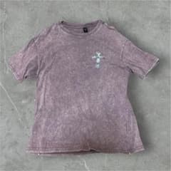 パープル クロスプリント Tシャツ Sのサムネイル