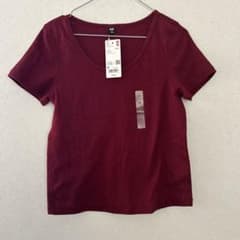 신품・태그 첨부 UNIQLO 리브 미니 T 다크 브라운 M 유니클로