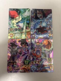 ドラゴンボールヒーローズ SR4枚 ボージャック ベジータ王 ターレス チルドのサムネイル