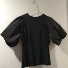 fifth　バルーンスリーブカットソー　黒のサムネイル