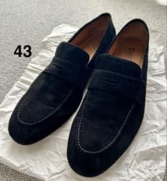 Doucal's ブラック スエード ローファー 43 - メルカリ