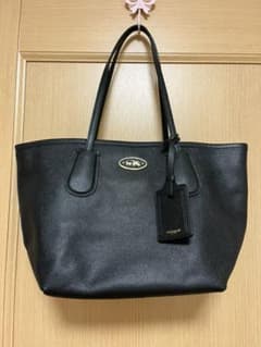 【カオ様専用】COACH コーチ トートバッグ　ブラック　レザーのサムネイル