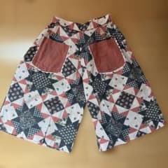 little cotto clothes パッチワークワイドパンツ3-4y - メルカリ