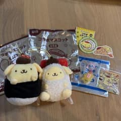ポムポムプリン スシローコラボ　マスコット　ぬいぐるみ 他6点セット