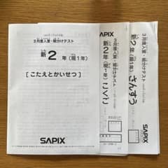 SAPIX 新2年 組分けテスト（入室テスト）のサムネイル