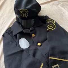 120センチ前後　ハロウィン用　警官　ポリス　コスチューム　ピストル付きのサムネイル