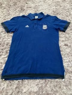 adidas アルゼンチン代表 ポロシャツ 青 adidas アルゼンチン代表 ポロシャツ 青 - メルカリ