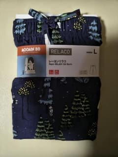 UNIQLO MOOMIN レーヨンリラコ 3/4パンツ Lサイズのサムネイル