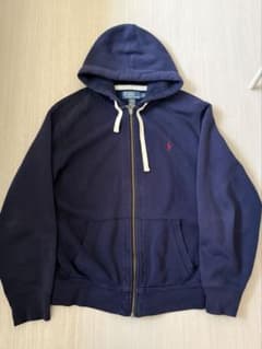 Polo Ralph Lauren ネイビー　ジップパーカー　L 90sのサムネイル