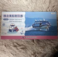 東海汽船　株主優待　10枚