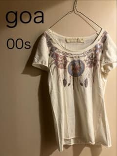 goa 00s シェル＆フェザー柄 タイダイ Tシャツ y2k グランジ goa 00s Y2K Archiveカットソー グランジ タイダイ フェザー - メルカリ