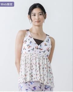 新品未使用SUKALA ローズプリントプリーツタンク アイボリー L - メルカリ