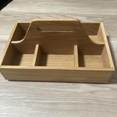 メルカリ市期間中割引！木製収納ボックス 72本収納可能 木製 ツールボックス 裁縫箱 収納ケース - メルカリ