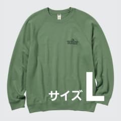 大人気！ユニクロＵＴ ピーナッツコラボ スウェット グリーン Lのサムネイル