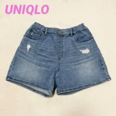 みき様専用　UNIQLO デニムショートパンツ　160cmのサムネイル