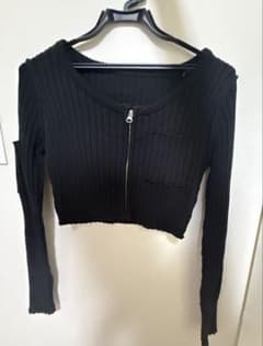 MOUSSY レディース　ニットトップス　ブラックのサムネイル