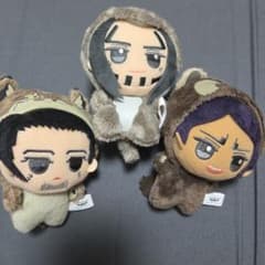 ゴールデンカムイ アニマルちびぐるみ ぬいぐるみ マスコット 3種セットのサムネイル