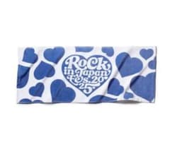ROCK IN JAPAN FES 2025フェイスタオル　ハート ブルーのサムネイル